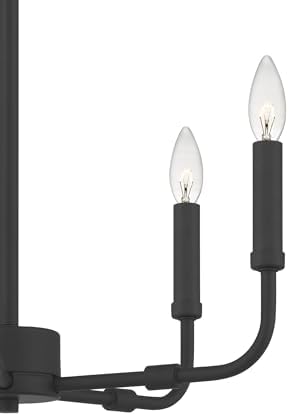 Quoizel Abner 5-Light Matte Black Chandelier