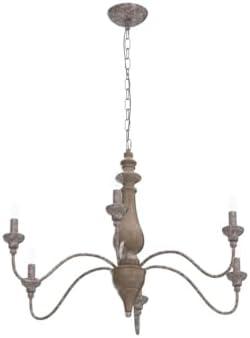 6 Light French Country Chandelier Dining Room Farmhouse