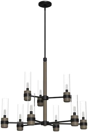 Hunter River Mill 9-light Rustic Iron Chandelier