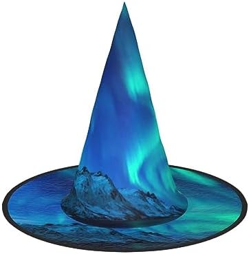 Northern Lights Print Halloween Witch Hat for Party and Costume