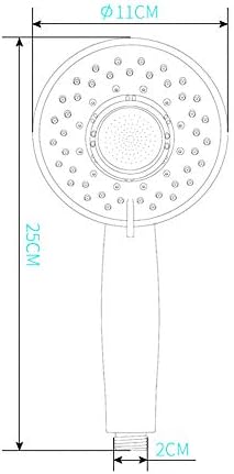 Handheld Shower Head High Pressure 4 Spray Settings Massage Spa Detachable