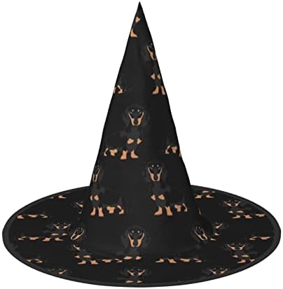 Dogs Print Halloween Witch Hat for Parties