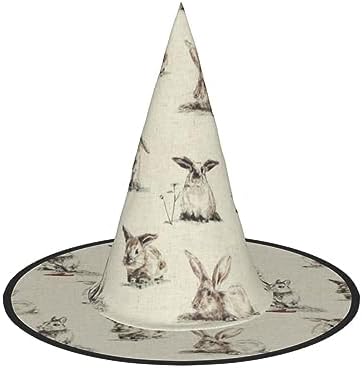 Festive Rabbit Themed Foldable Witch Hat For Parties And Holidays