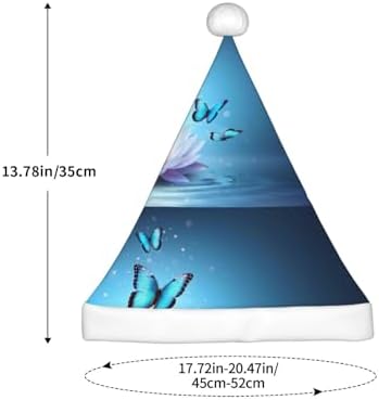 Butterflies and Water Lily Santa Hat for Kids
