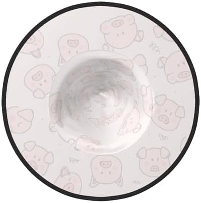 Jbyjbxred Cute Pig Print Halloween Witch Hat for Parties and Cosplay