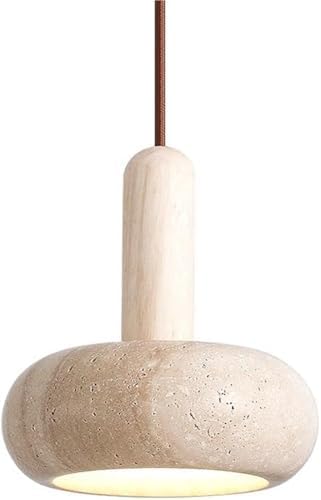 Modern Nordic Style Natural Stone Pendant Light with E26 E27 Base