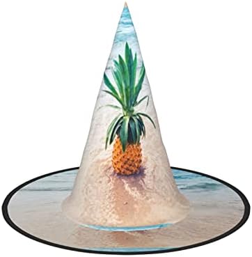 Pineapple By The Sea Print Witch Hat For Halloween Parties