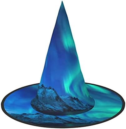 Northern Lights Print Halloween Witch Hat for Party and Costume