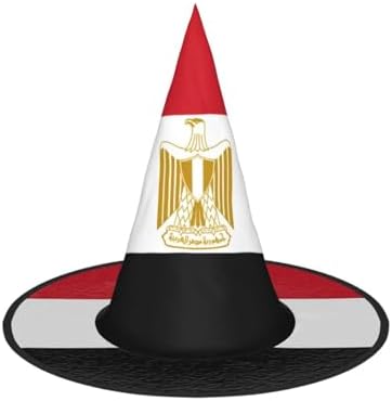 Egyptian Flag Print Witch Hat for Halloween and Parties