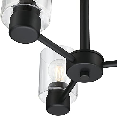 Westinghouse Sylvestre Three Light Indoor Chandelier Matte Black