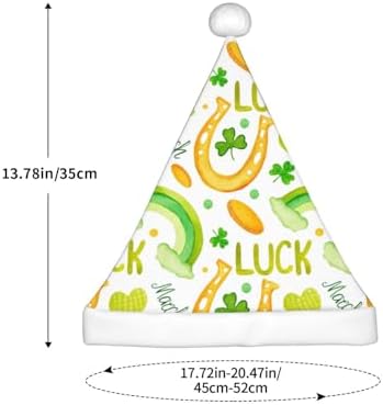 St Patricks Day Santa Hat for Kids Baby Christmas Holiday Headwear
