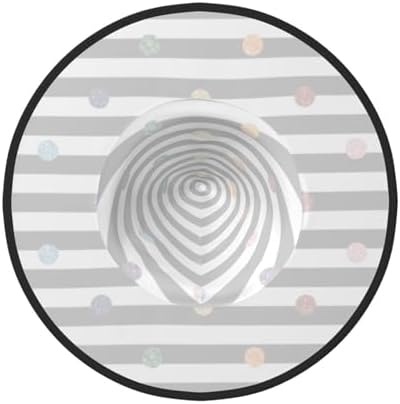 Rainbow Polka Dot Stripe Halloween Witch Hat for Parties