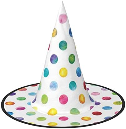 Blue Polka Dot Witch Hat for Halloween Parties