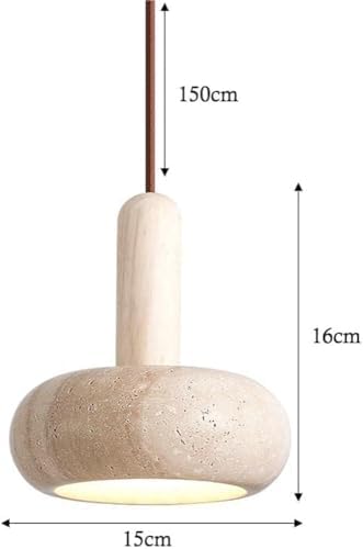 Modern Nordic Style Natural Stone Pendant Light with E26 E27 Base