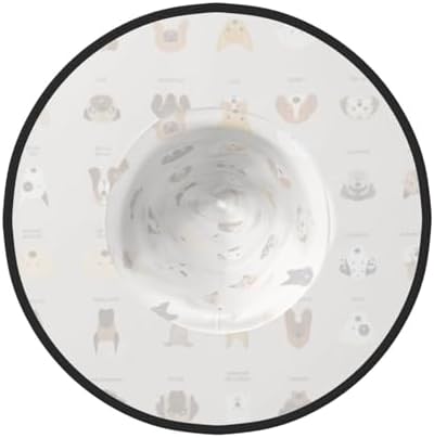 Jbyjbx Dog Breed Print Halloween Witch Hat for Parties and Costumes