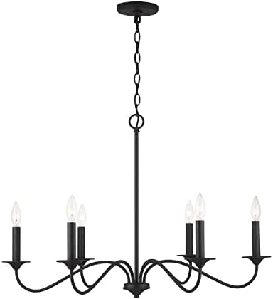 Capital Lighting 437262BI Vincent Classic Candle Chandelier 6-Light