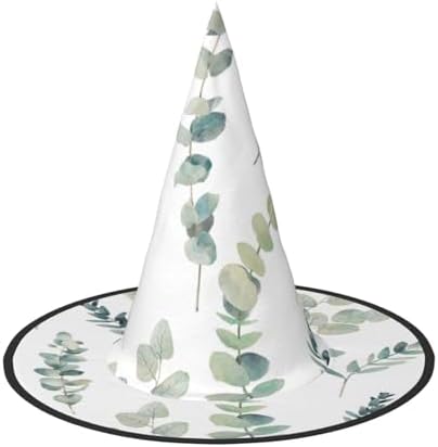 Eucalyptus Leaves Print Witch Halloween Party Hat