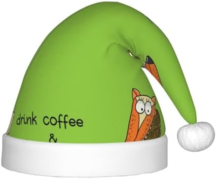 Salelf Santa Hat for Kids Christmas Plush Headwear