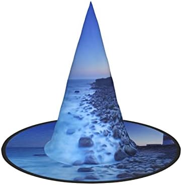 Seaside Lighthouse Print Witch Costume Party Hat