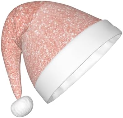Rose Gold Glitter Santa Hat for Kids
