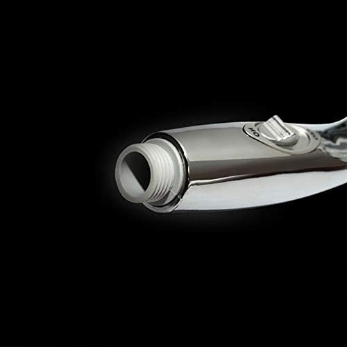 High Pressure Handheld Shower Head with 5 Settings Chrome Finish Bathroom Accessory