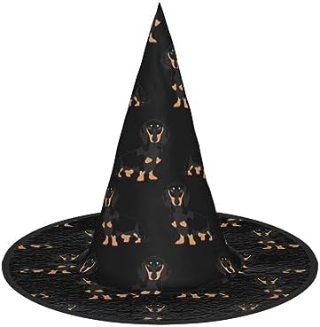 Dogs Print Halloween Witch Hat for Parties