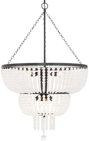 Crystorama Rylee 8 Light Matte Black Chandelier 1