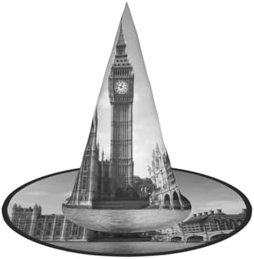 London Print Witch Hat for Halloween Parties