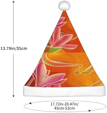 Orange Flower Psychedelic Santa Hat for Kids