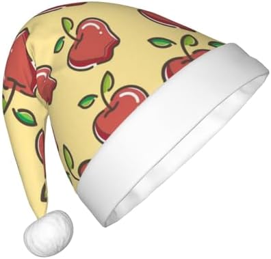 Salelf Apple Santa Hat for Kids Baby Christmas Plush Headwear