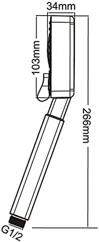 UWEREBFM Handheld Shower Head Set with Hose and Bracket