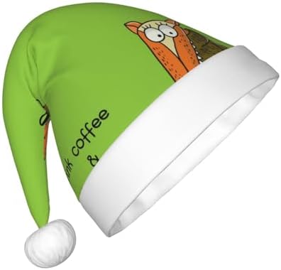 Salelf Santa Hat for Kids Christmas Plush Headwear