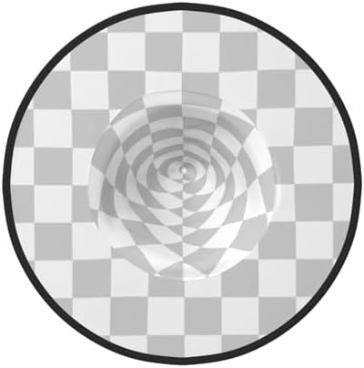 Foldable Black And White Plaid Witch Party Hat
