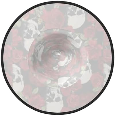 Rose Skull Print Halloween Witch Hat for Parties and Cosplay