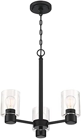 Westinghouse Sylvestre Three Light Indoor Chandelier Matte Black