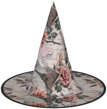 Flower Eiffel Tower Witch Halloween Hat Costume Party