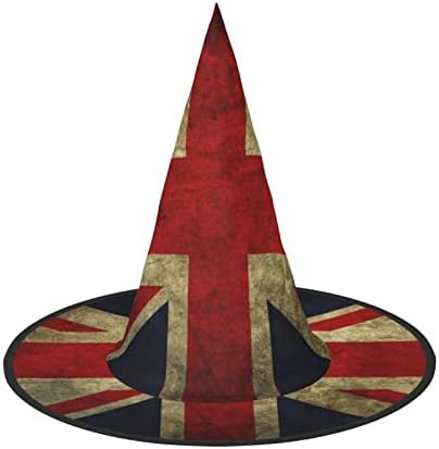 British Flag Print Witch Hat for Halloween and Carnival Parties