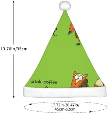 Salelf Santa Hat for Kids Christmas Plush Headwear
