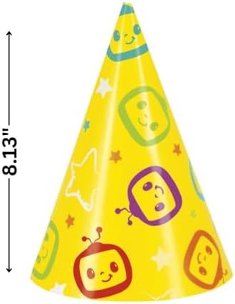 Cocomelon Mini Party Hats Pack of 8