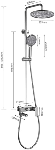 3 Mode Hand Shower Head with Brass Faucet and Hose Kit