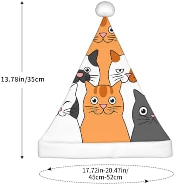 Funny Cats Santa Hat for Kids Baby Christmas Party