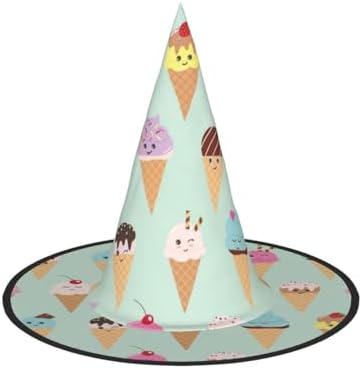 Jbyjbx Ice Cream Cone Carnival Halloween Witch Hat
