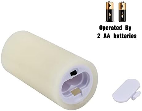 Antizer Flameless Candles Led Pack of 9 Ivory Real Wax