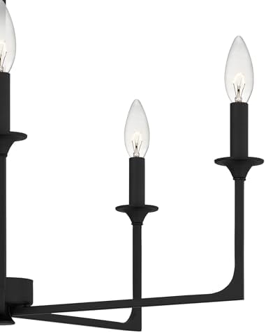 Quoizel Prescott 5 Light Chandelier Matte Black