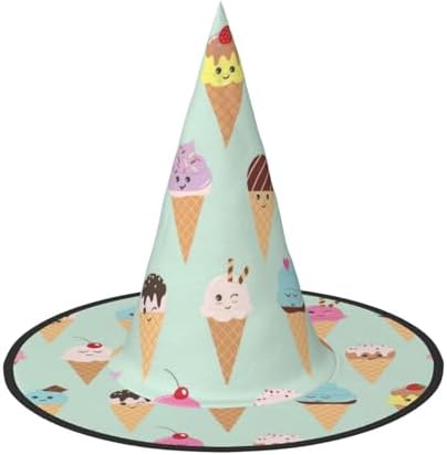 Jbyjbx Ice Cream Cone Carnival Halloween Witch Hat