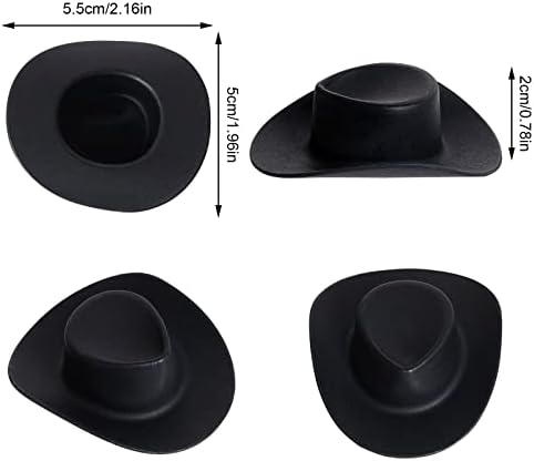 50 Pieces Mini Western Cowboy Cowgirl Hats for Crafts and Dolls