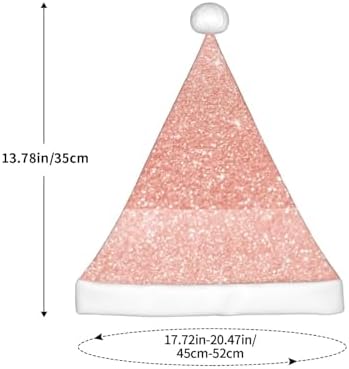 Rose Gold Glitter Santa Hat for Kids