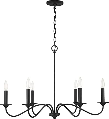 Capital Lighting 437262BI Vincent Classic Candle Chandelier 6-Light