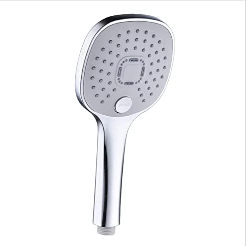 High Pressure Chrome Showerhead with Hose Bracket and Water-Saving Features
