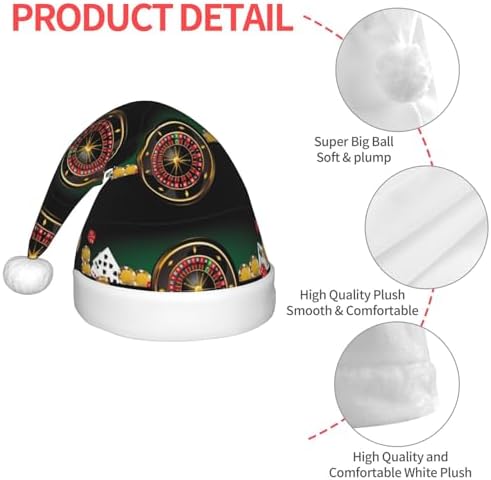 Christmas Elf Hat for Kids Boys Girls Toddler Plush Santa Hat